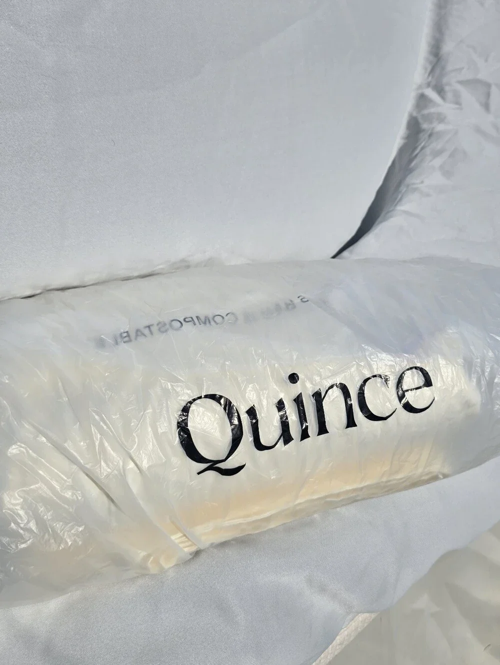 Quince FULL / QUEEN Ivory Giza Cotton Sateen Duvet Cover ONLY 100% Cotton